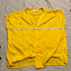Yellow loft blouse sz S